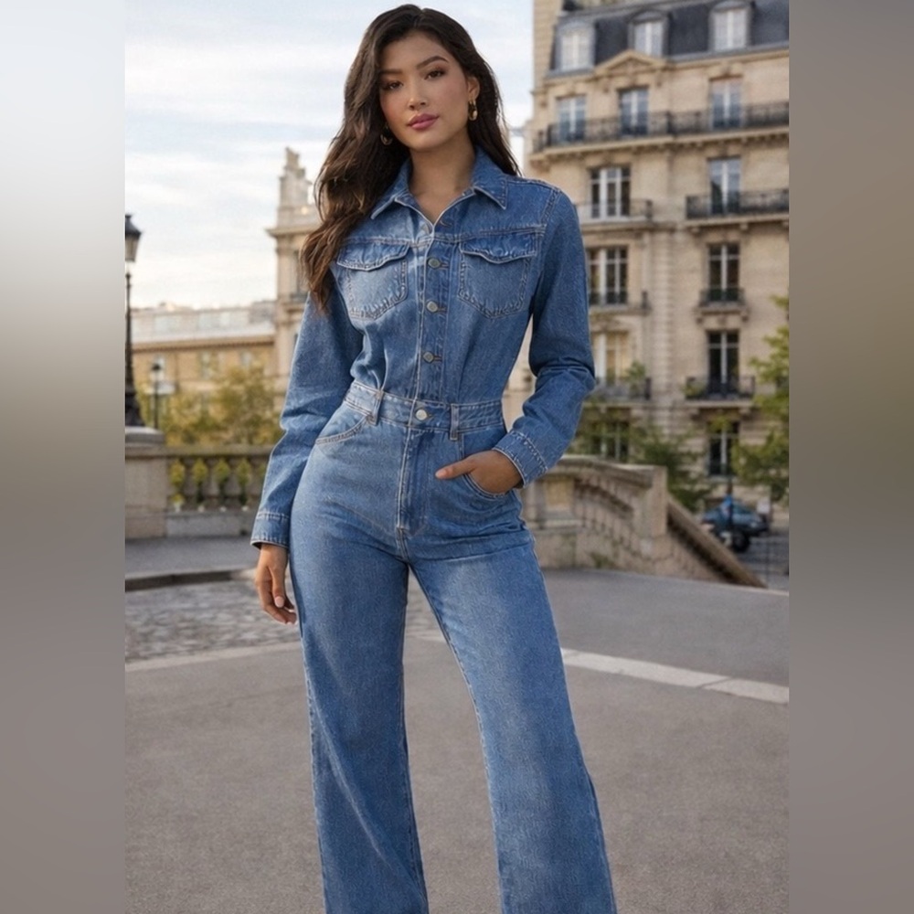 Levi's Women's Classic Blue Denim Overalls